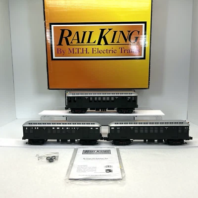 MTH RailKing 30-2759-1 New York Transit Green Q Type 3Car Subway Set PS.2 O Used - Image 1 of 4