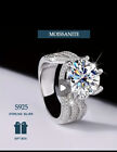 size 8 White Gemstone Ring. 5 Carat Mojssanite More Shine Than A Diamond