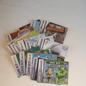 Nintendo Game Boy Advance GBA and Game Boy Color GBC Game Manuals Only - Picture 1 of 19