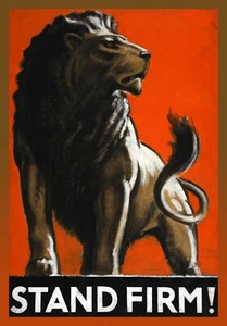 9754.Decoration Poster.Home room interior.Wall design.Stand firm! Alpha Lion - Picture 1 of 1