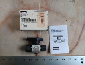 PARKER 8Z-PR6-EPRT-SS STERLING SILVER ROTATING PLUG VALVE - NEW IN BOX! - Picture 1 of 6