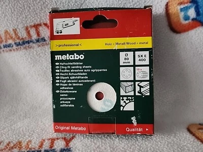 Nuevas hojas de lijado de gancho y bucle Metabo 624047000 3-5/32" P 240 - 10 piezas. Foto 1 de 4