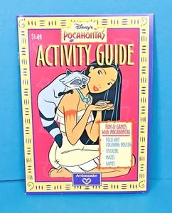 Disney Pocahontas Small 5"x7" Activity Guide Thin Coloring Book Booklet Stickers - Picture 1 of 6