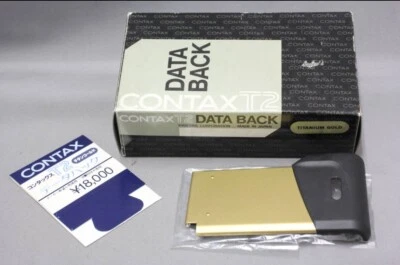 RARE [ TOP MINT ] Gold Titan Back Cover for Contax T2 35mm Film Camera JAPAN - Image 1 of 4