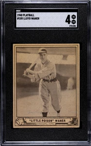 1940 Play Ball #105 Lloyd "Little Poison" Waner Pittsburgh Pirates SGC 4 - Picture 1 of 2