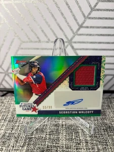 SEBASTIAN WALCOTT 2024 Bowman's Best Futures Game AUTO Green /99 Rangers - Picture 1 of 2
