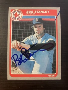 Carta firmata Fleer #169 Bob Stanley Boston Red Sox 1985 autografata - Foto 1 di 1
