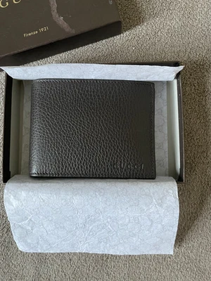 Gucci Herren Portemonnaie aus genarbtem Leder inkl.Kartenetui & Originalkarton - Bild 1 von 4