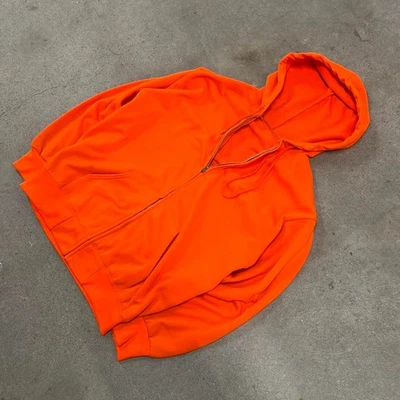Truevintage 60s 70s Forrado Térmico Doble Cara Cremallera Naranja Sudadera con Capucha XL Sears Like Foto 1 de 4