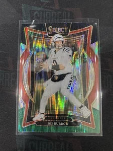 2024 Panini Select - Concourse Joe Burrow #39 Black & Green Shock Prizm - Picture 1 of 2