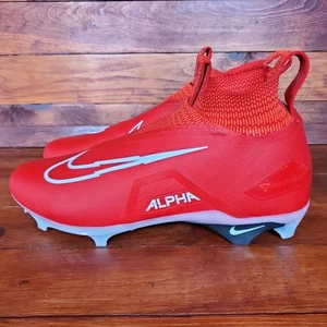 Nike Alpha Menace Elite 3 Football Cleats Red White Men Size 14 CT6648-616 New - Picture 1 of 7