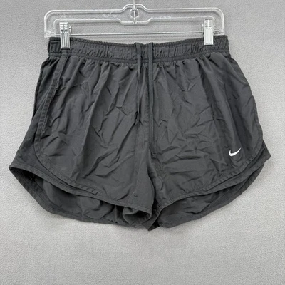Nike Running Shorts Womens L Black Dri-FIT Tempo Drawstring Waist Performance - Image 1 of 4