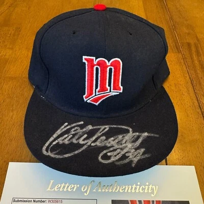 Kirby Puckett Signed Autographed New Era Baseball Hat Cap JSA LOA - Image 1 of 4