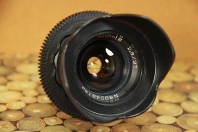 Mir-1B 2.8/37mm  Soviet lens Wide Angle M42 + Sony E NEX adapter - Image 1 of 4