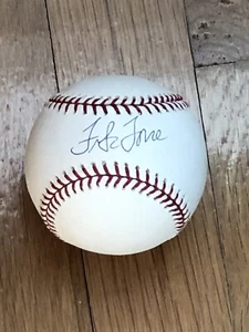 FRANK TORRE SIGNED OFFICIAL RAWLINGS MLB BASEBALL MILWAUKEE BRAVES PHILLIES - Picture 1 of 2