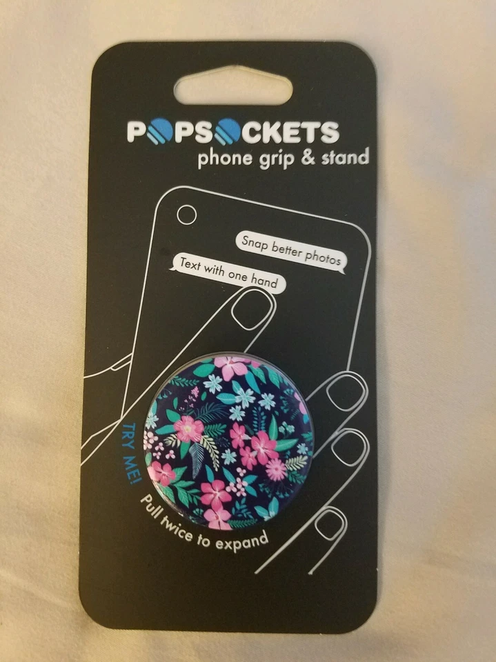 Authentic PopSockets Floral Chill Universal Phone Tablet Grip Stand Holder
