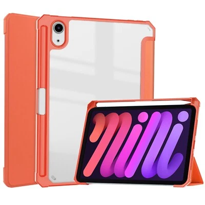 Case for  iPad mini 7 2024 mini 6 2021 8.3" Transparent back cover tablet wake - Image 1 of 4