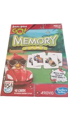 New Preschooler Child 3+  Hasbro Classic Game Angry Birds Go  Memory  1+Players - Image 1 of 2