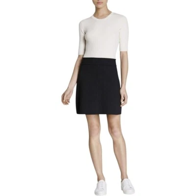 Vestido para mujer Theory Evian de lana elástico bloque de color media manga Lexianna C M Foto 1 de 4