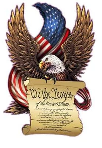American Flag Eagle We the people decal - Picture 1 of 7