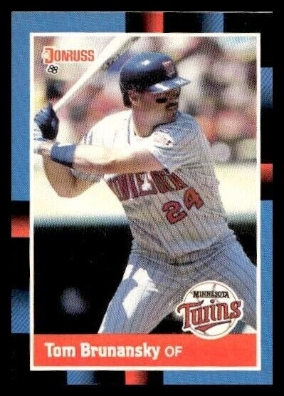 1988 Donruss  #245  Tom Brunansky    Outfield   Minnesota Twins FREE shipping - Image 1 of 1