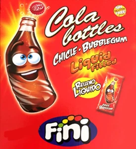 Botellas de goma Fini Cola - paquete de 24 - en forma de botella - relleno de cola líquida - Imagen 1 de 5