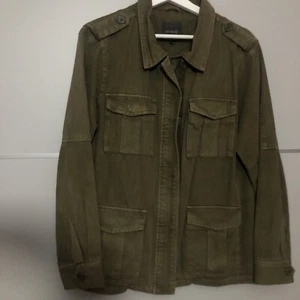Women’s Green Denim Jacket Size 12 - Picture 1 of 8