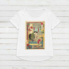 Japanese Ukiyo-e T Shirt Woodblock Art Geisha Maiko Womens Mens Printed Tee Top