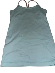 Ivivva By Lululemon Tumblin Tank Top Sz 6 Light Blue Aquamarine - Picture 1 of 4