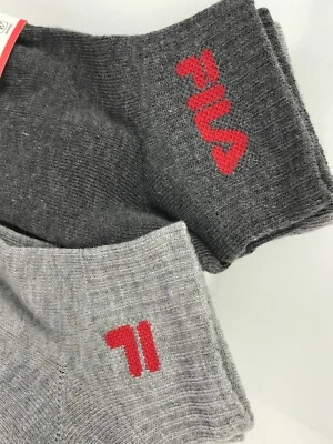 Calcetines FILA para hombre, calcetines gris cuarto, 6 pares, precio de venta sugerido por el fabricante 36 USD 🎒 Foto 1 de 4