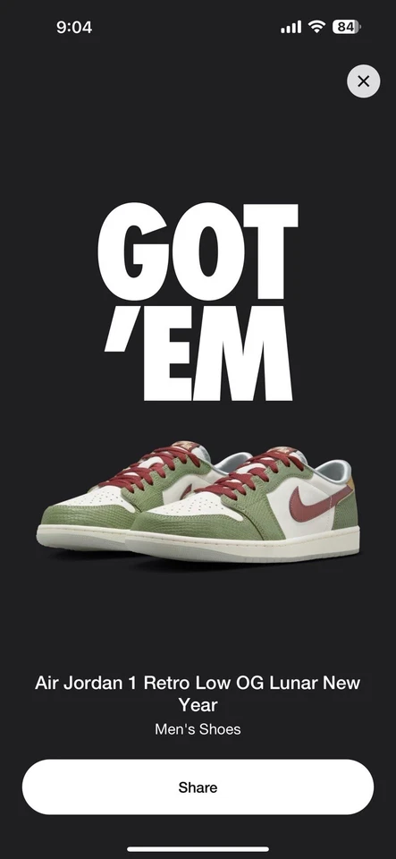 Talla 12 - Air Jordan 1 Retro OG Bajo Año del Dragón Foto 1 de 1