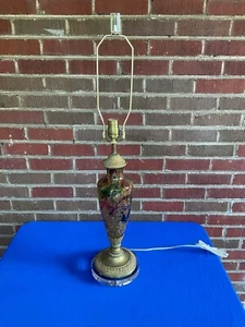 Vintage End Of Day? Glass Lamp on Lucite Base - Picture 1 of 9