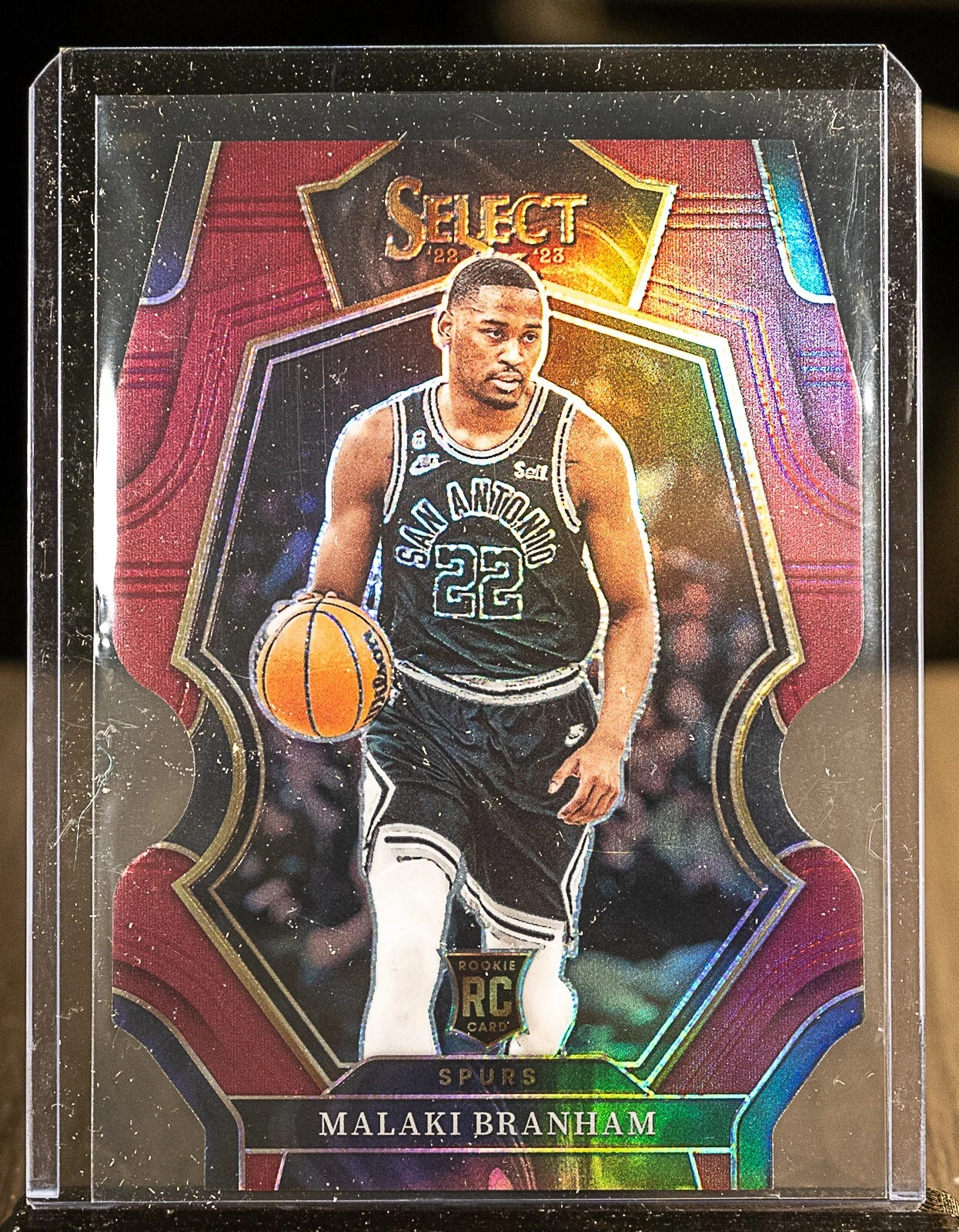 MALAKI BRANHAM 2022 Panini Select 171 Maroon Prizm Die-Cut RC Rookie 76/175