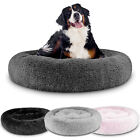 Dog Bed Donut Soft Round  Plush Cat Beds For  Calming Pet Anti Anxiety  Washable