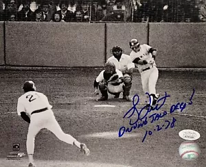 Bucky Dent “Driving Taco Deep, 10/2/78” New York Yankees Autographed 8x10 JSA - Picture 1 of 2