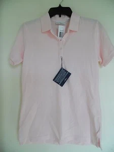 OUTTER & BANKS WOMENS PINK POLO SHIRT SIZE S SHORT SLEEVE - Picture 1 of 3