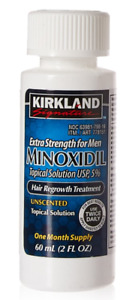 Kirkland Minoxidil 5% Extra Strength Men Hair Regrowth Solution 1 Month Supply