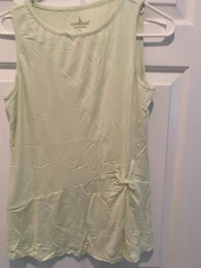 CUDDL DUDS Software Stretch Twist Front Tank PALE LIME size SMALL - Picture 1 of 3