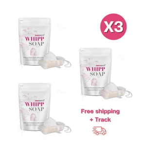 3x Snail White Whipp Soap Delicate Net Softening Bar Foam Face Shower Cream 100g - Picture 1 of 7