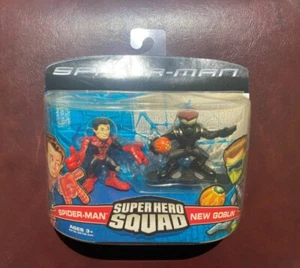 Spider-Man New Goblin Super Hero Squad Figure 2-Pack Set 2007 Movie Hasbro NEW - Picture 1 of 2