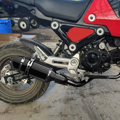 Tubo silenciador de montaje bajo para Honda Grom 125 2014-2026 Foto 1 de 4