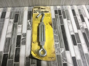 NOS STANLEY HERGESTELLT IN DEN USA 6 3/8" Aluminium Spannschloss mit Edelstahlöse mit Haken - Bild 1 von 5