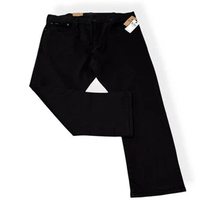 Polo Ralph Lauren Jeans Men's 42x30 Black Hampton Straight Cotton Denim New - Picture 1 of 9