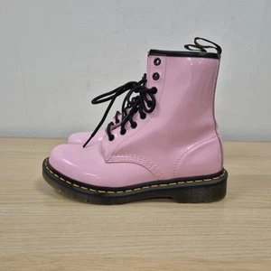 Dr Martens 1460 Baby Rosa Lackleder Stiefeletten Größe UK 6 EU 39 Damen - Bild 1 von 10