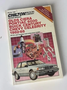 Ciera Pontiac Chevy Celebrity 1982-1988 Repair Manual Chiltons - Picture 1 of 1