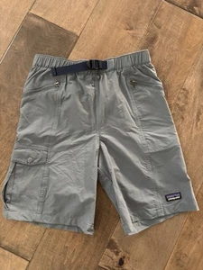 EUC Patagonia Kids Outdoor Everyday Shorts Grey Size Large 12 - Picture 1 of 3