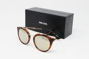 Prada Sunglasses Cinema PR23SS USE1C0 Striped Brown 52mm New Authentic!