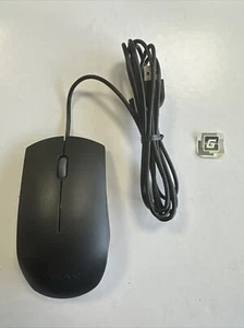 Lenovo SM-8823 Wired USB Optical Standard Mouse Black Wheel Free Shipping - Picture 1 of 2