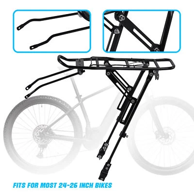 Portabicicletas Trasero Bicicleta de Montaña Portabicicletas Equipaje Alforja Asiento de Bicicleta EE. UU. Foto 1 de 4