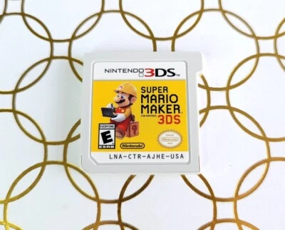 Super Mario Maker (3DS, 2016) Cartridge Only, Great Label, Clean Contacts TESTED - Image 1 of 4